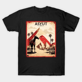 Asyut Egypt Vintage Poster Tourism T-Shirt